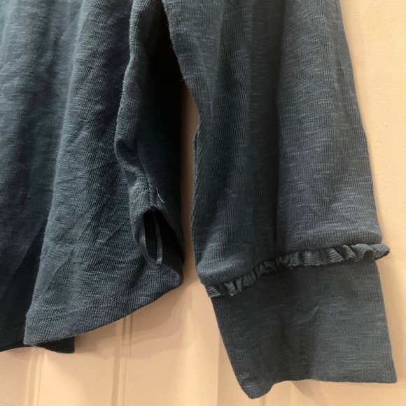 NWT Lauren Conrad Women's Long Raglan Sleeve Pullover Tunic Top Size XXL Blue - Picture 7 of 9